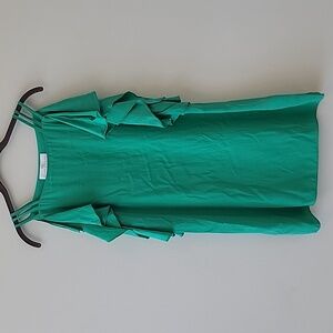 Amanda Uprichard Emerald Ruffle Blouse